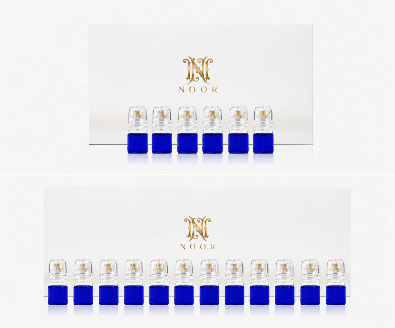 Noor Micro-Needling Infusion System – 3-Month and 6-Month Supply kits with copper serum vials